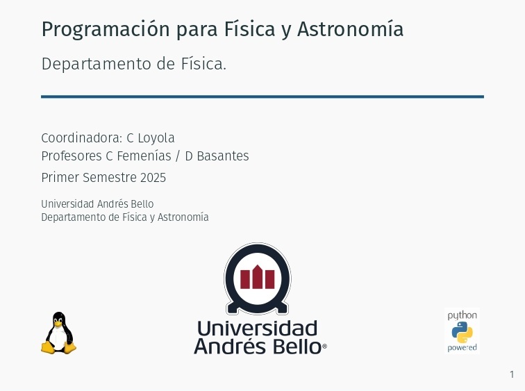 David Basantes dictando clase de programación para Física y Astronomía en UNAB